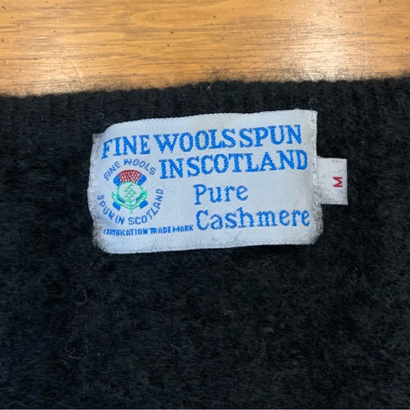 Fine Wools Spun in Scotland pure cashmere vintage pullover sweater vest - Picture 5 of 5